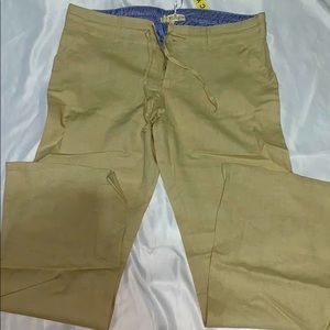 Linen style Khaki pants